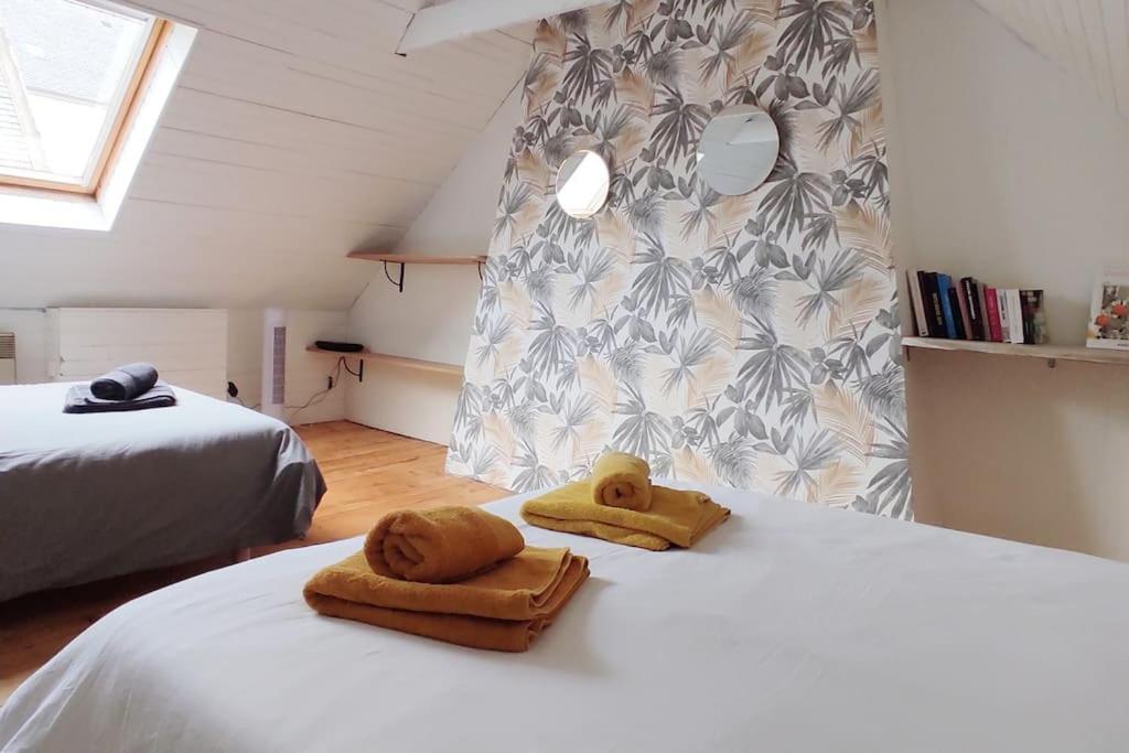 Maison De Pecheur Bord De Mer Bois Et Pierre 6-8 Pers Plobannalec Extérieur photo