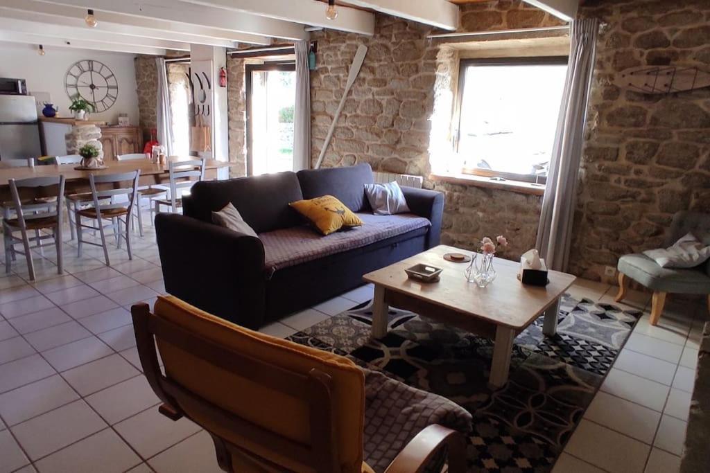 Maison De Pecheur Bord De Mer Bois Et Pierre 6-8 Pers Plobannalec Extérieur photo