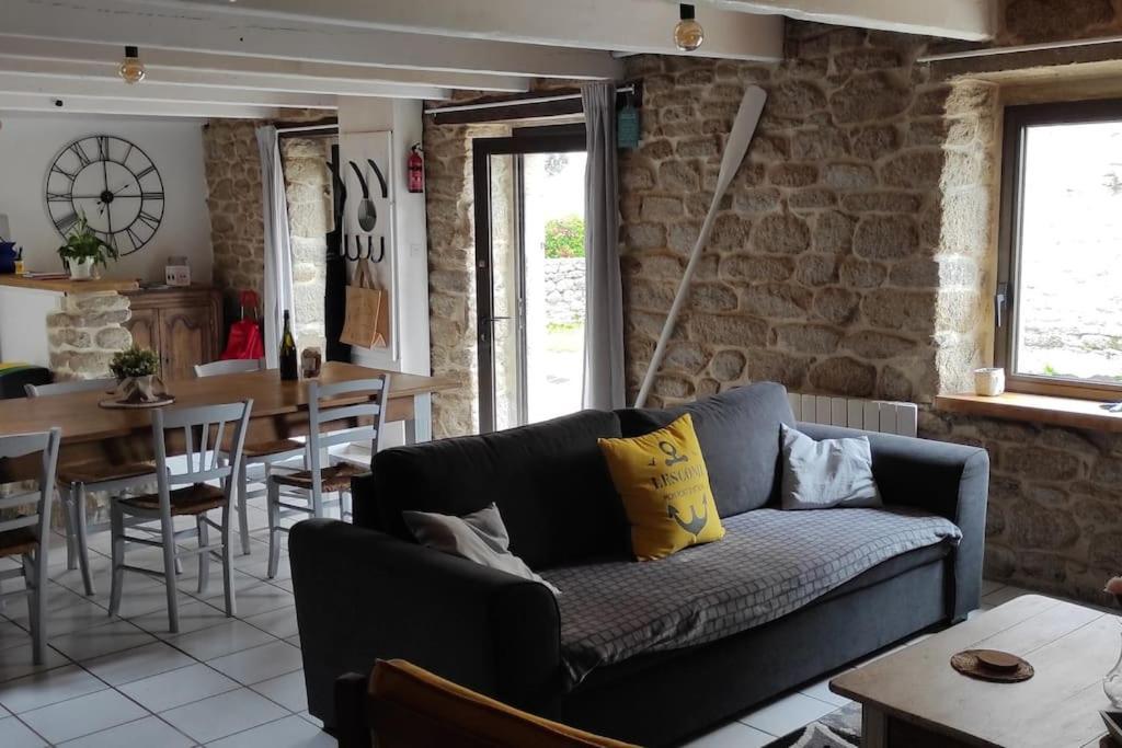 Maison De Pecheur Bord De Mer Bois Et Pierre 6-8 Pers Plobannalec Extérieur photo