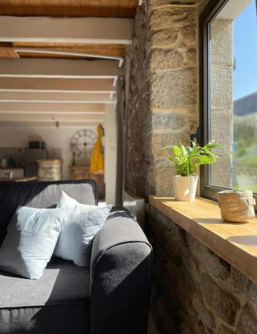 Maison De Pecheur Bord De Mer Bois Et Pierre 6-8 Pers Plobannalec Extérieur photo