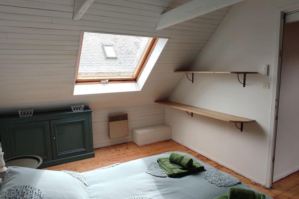 Maison De Pecheur Bord De Mer Bois Et Pierre 6-8 Pers Plobannalec Extérieur photo