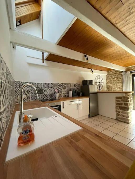 Maison De Pecheur Bord De Mer Bois Et Pierre 6-8 Pers Plobannalec Extérieur photo