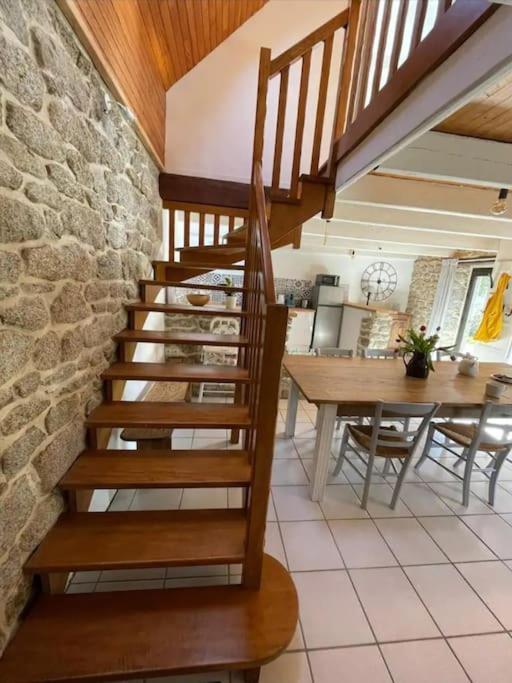 Maison De Pecheur Bord De Mer Bois Et Pierre 6-8 Pers Plobannalec Extérieur photo